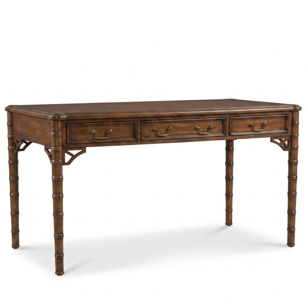 Wood Stained Cottage Bamboo Desk