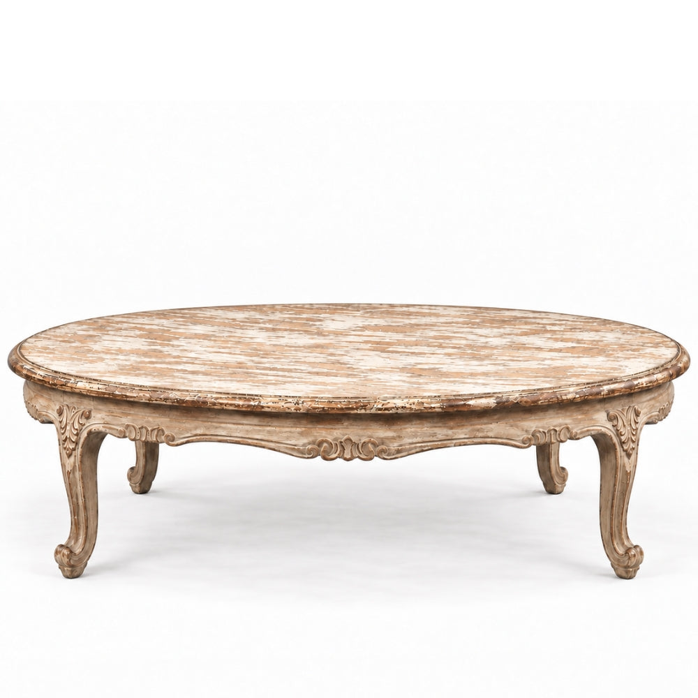 Antique Cream French Dejeuner Coffee Table