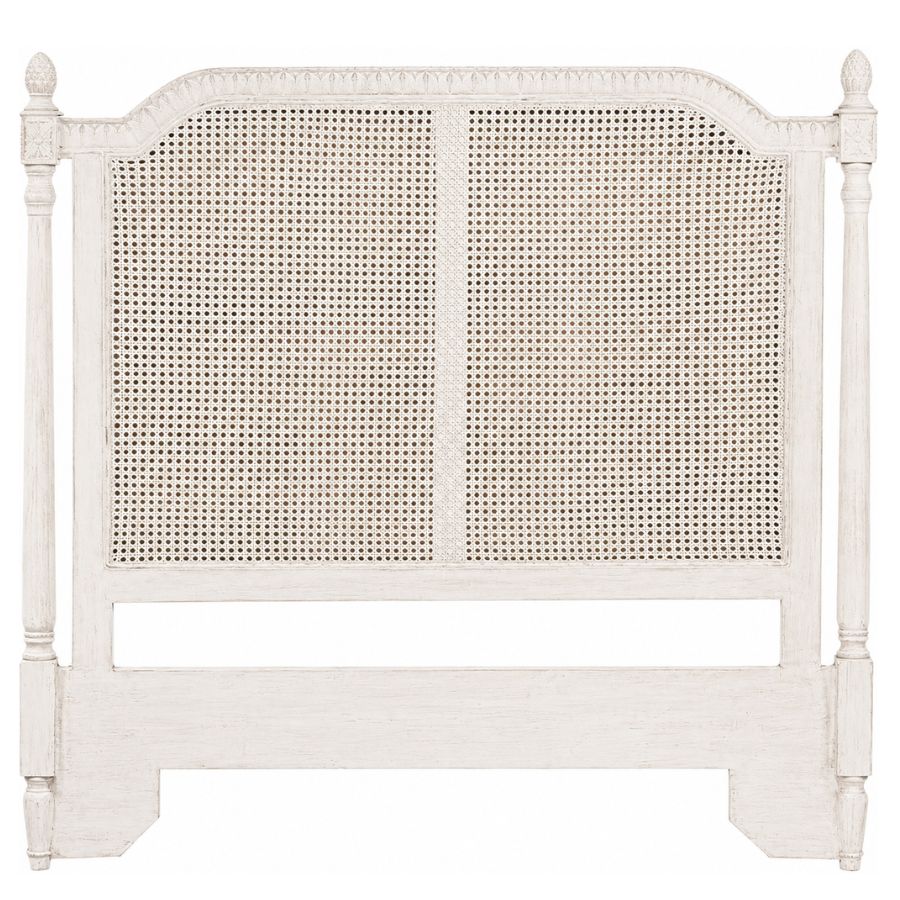 French Shabby Chic Cane Headboard