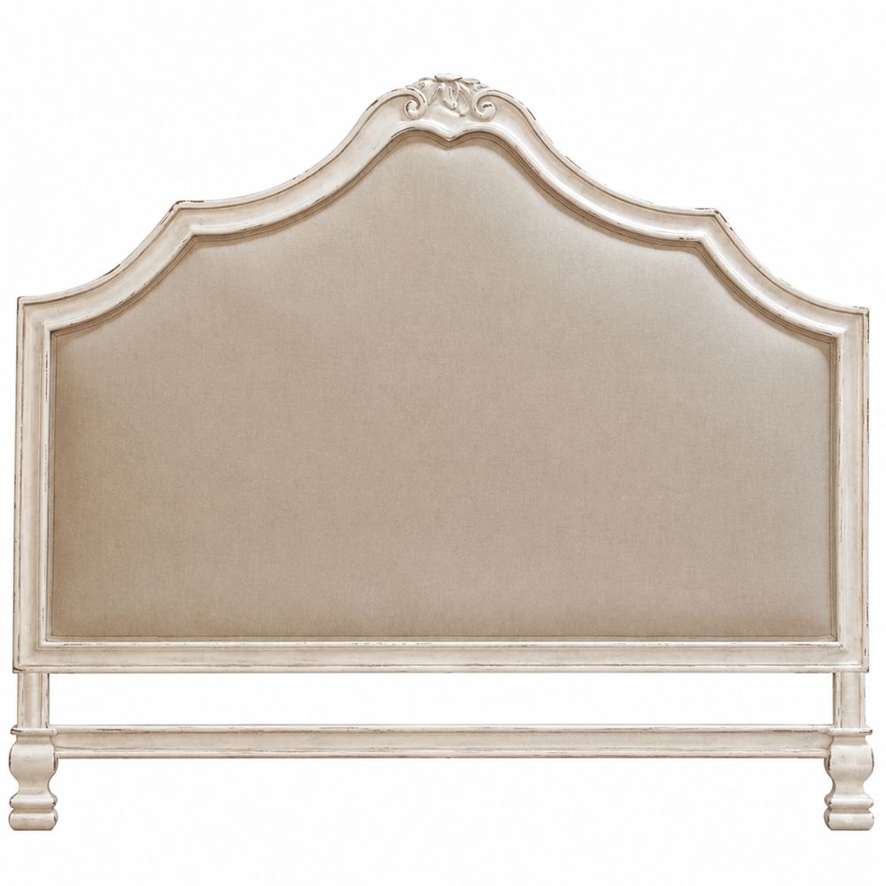 French Shabby Chic Upholstered Bed