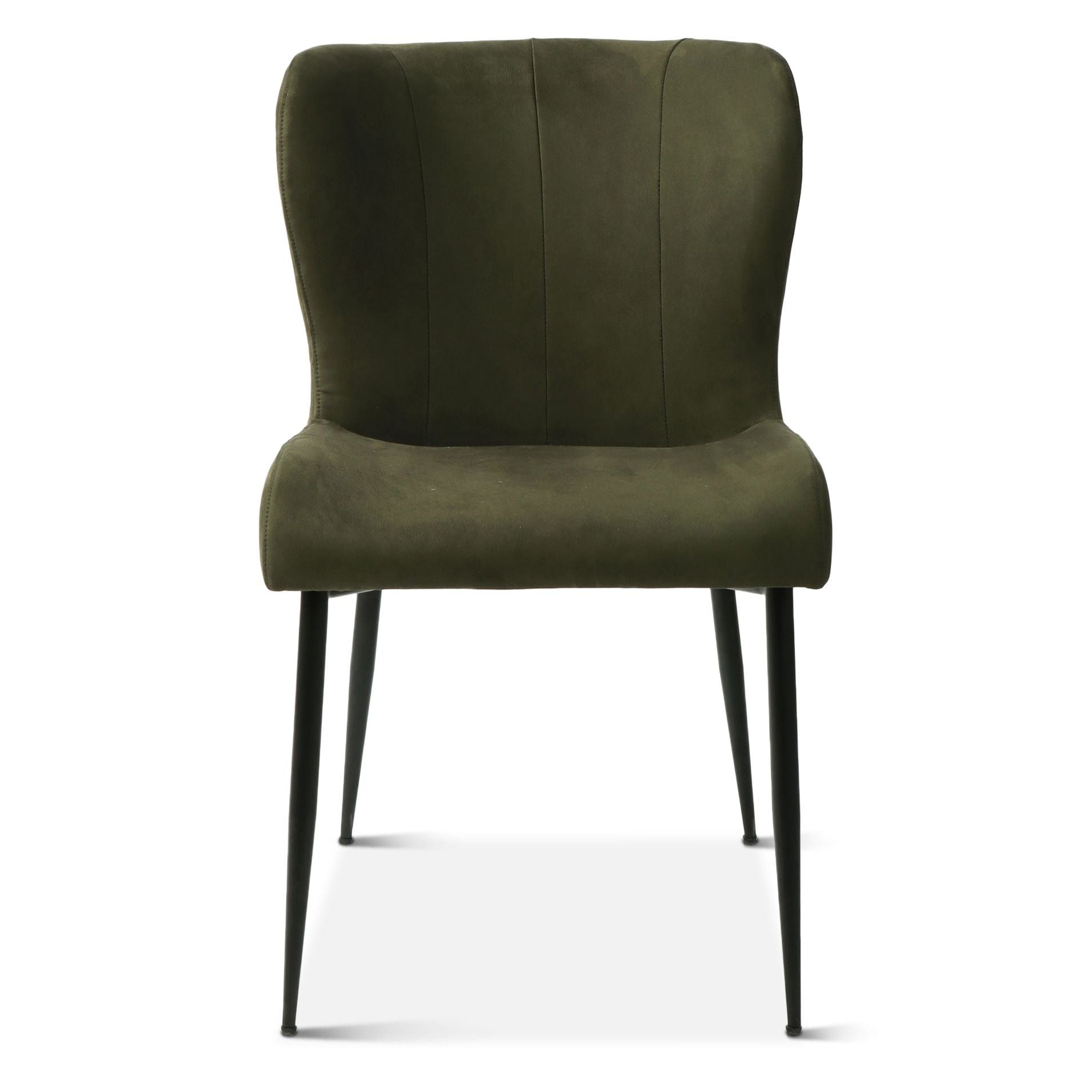 Chic Green Suede Dining Chair - Set of 2