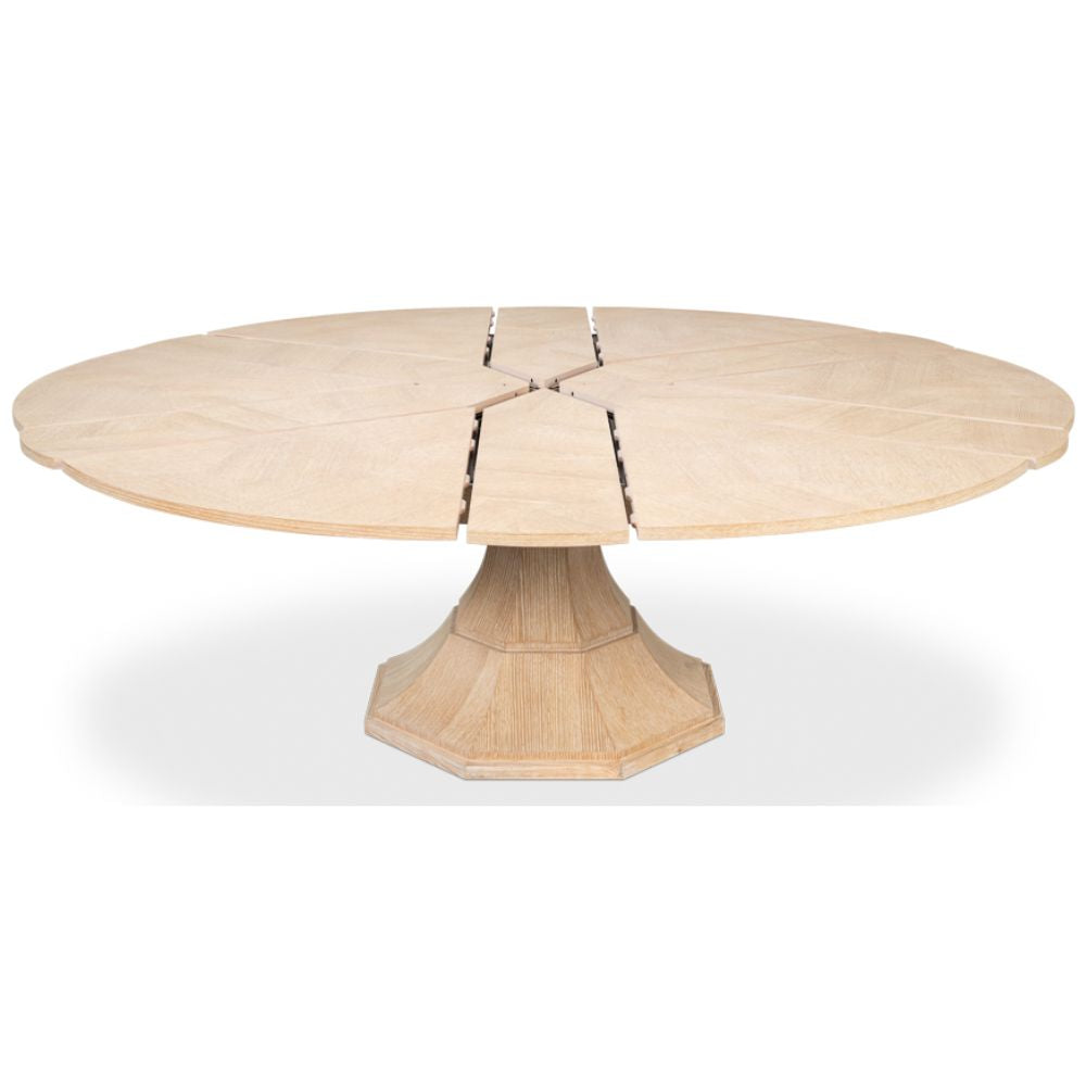 Bleached Oak Giselle Jupe Dining Table