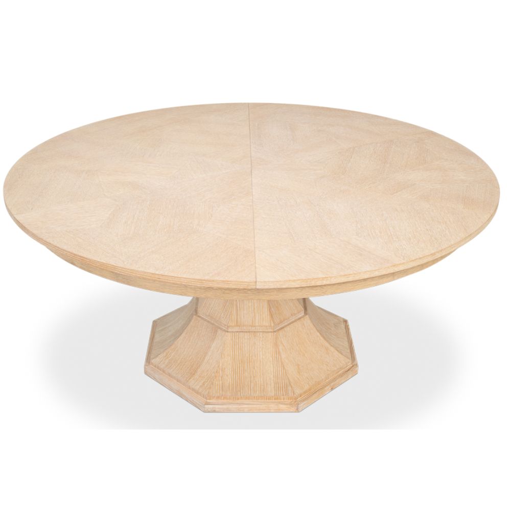 Bleached Oak Giselle Jupe Dining Table