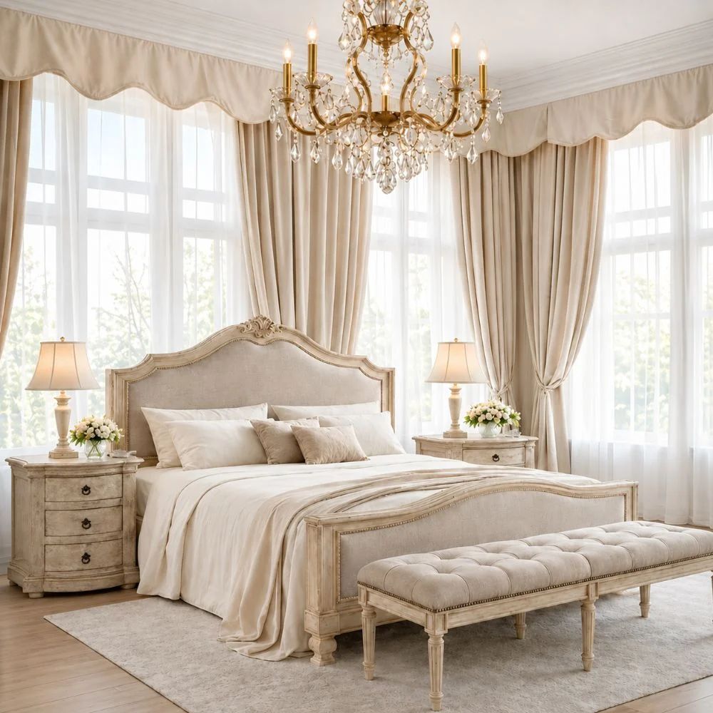 Glam French Shabby Chic Bedroom
