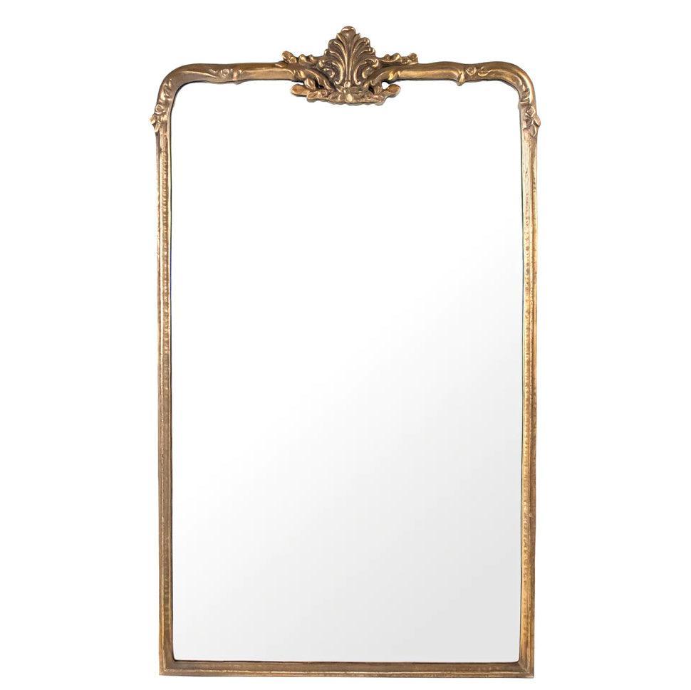 Golden Emblem Mantle Mirror