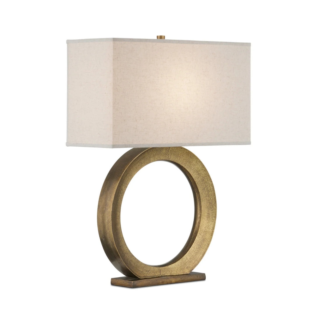 Golden Loop Sculptural Table Lamp