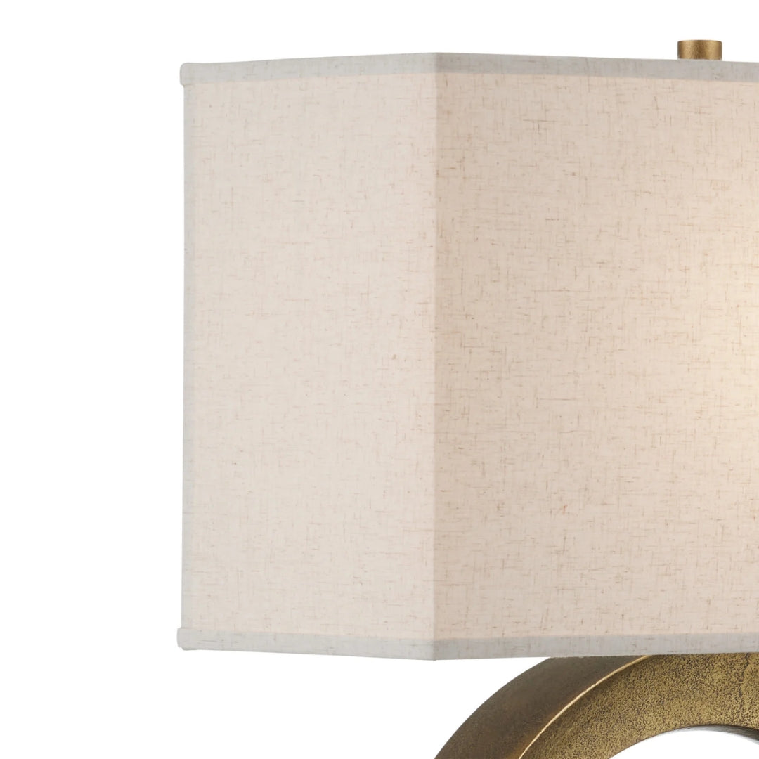 Golden Loop Sculptural Table Lamp