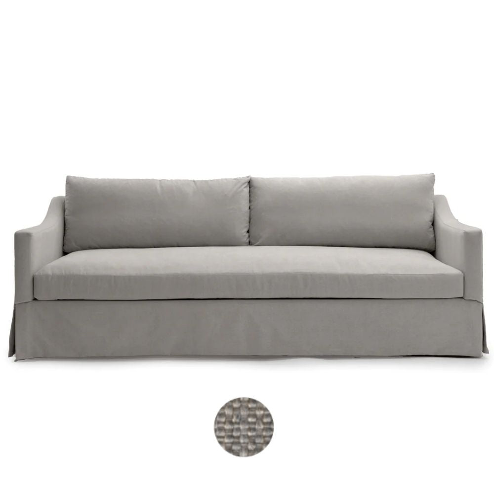 Plus White Blanco Skirted Sofa