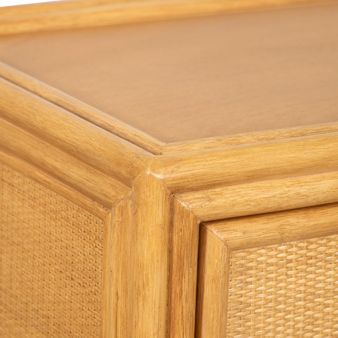 Handwoven Cane Rattan Dresser
