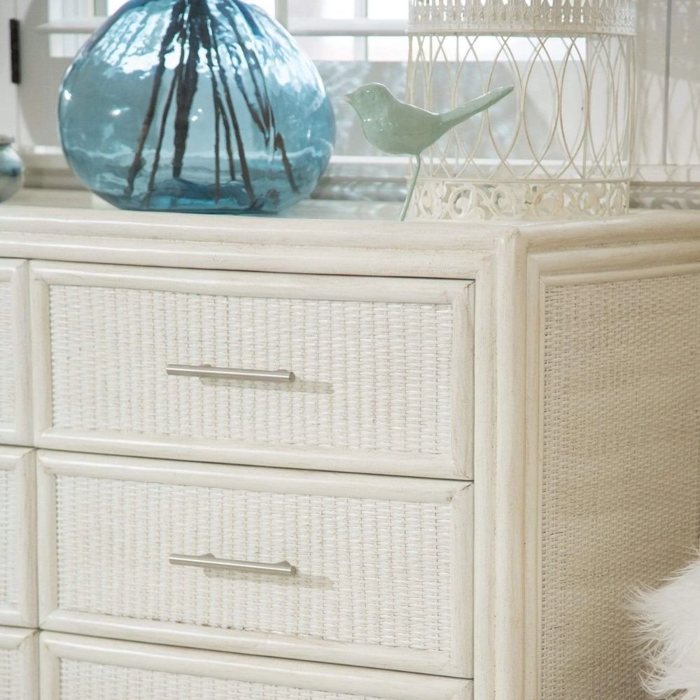 Handwoven Cane Rattan Dresser