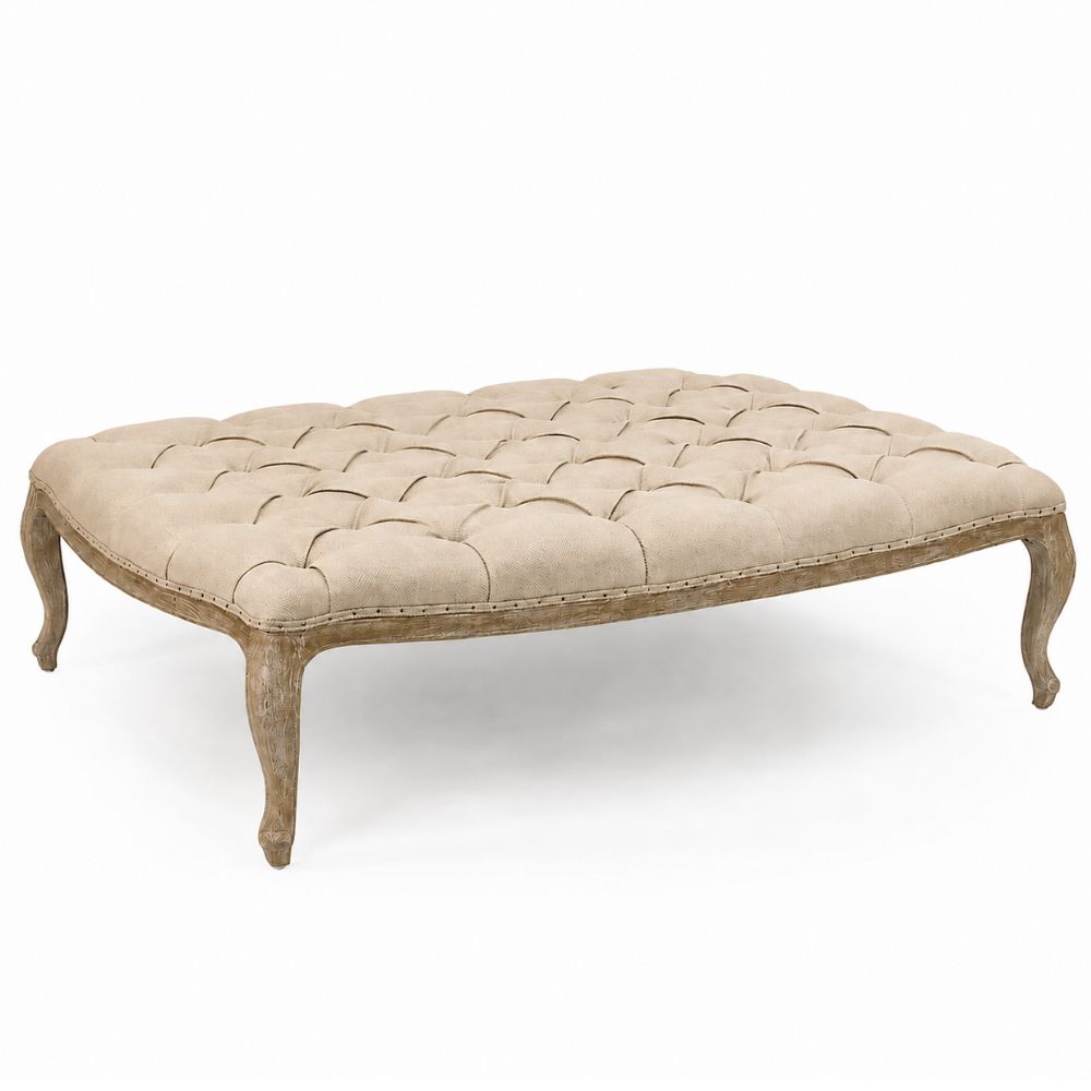 Hemp Maison Tufted Ottoman