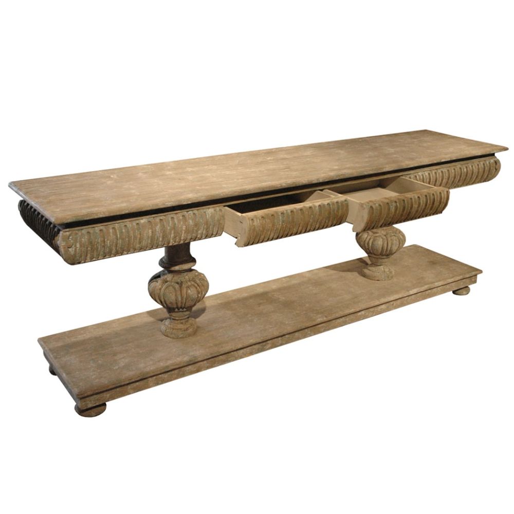 Rustic Chateau Reclaimed Wood Console Table