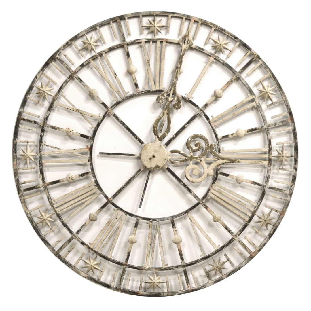 Grand Industrial Scroll Wall Clock