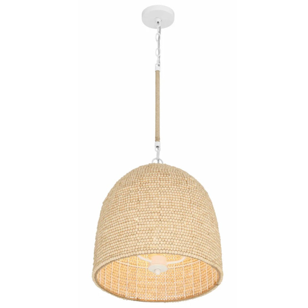 Coastal Beaded Dome Pendant