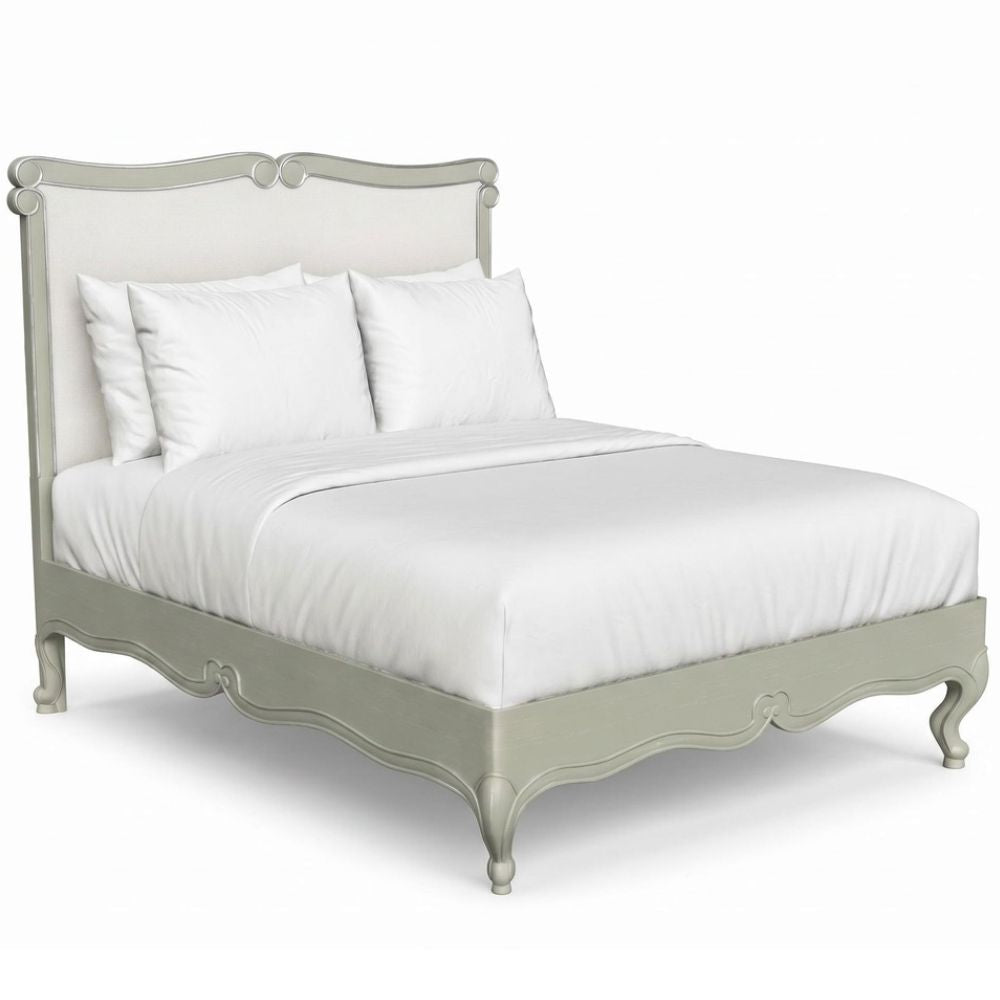 Sage Gray Curved Top French Bed