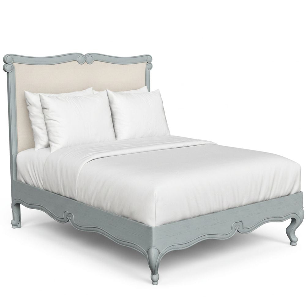 Sage Gray Curved Top French Bed