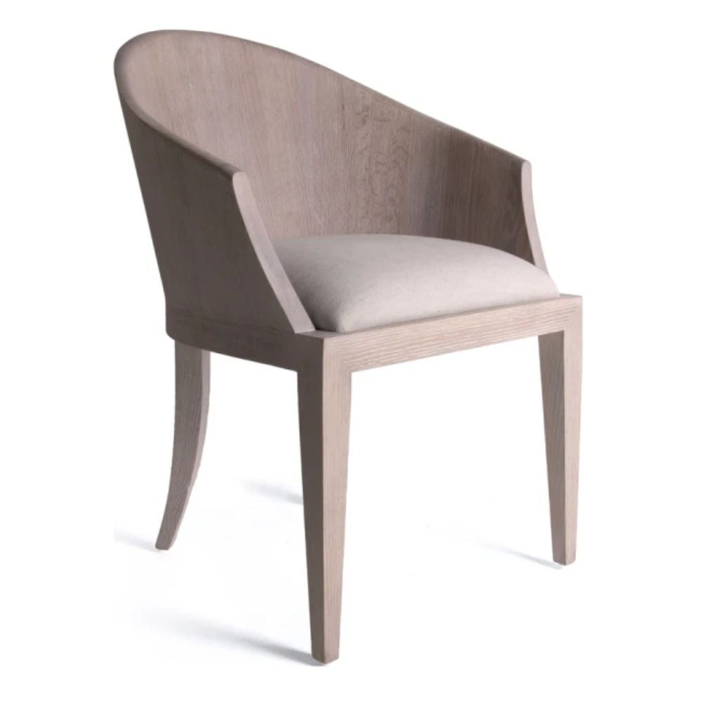 Laurent Casper Oak Curved Arm Chair