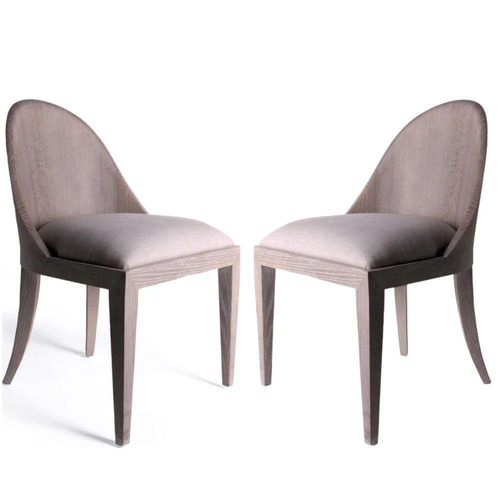 Laurent Casper Oak Curved Back Dining Chair