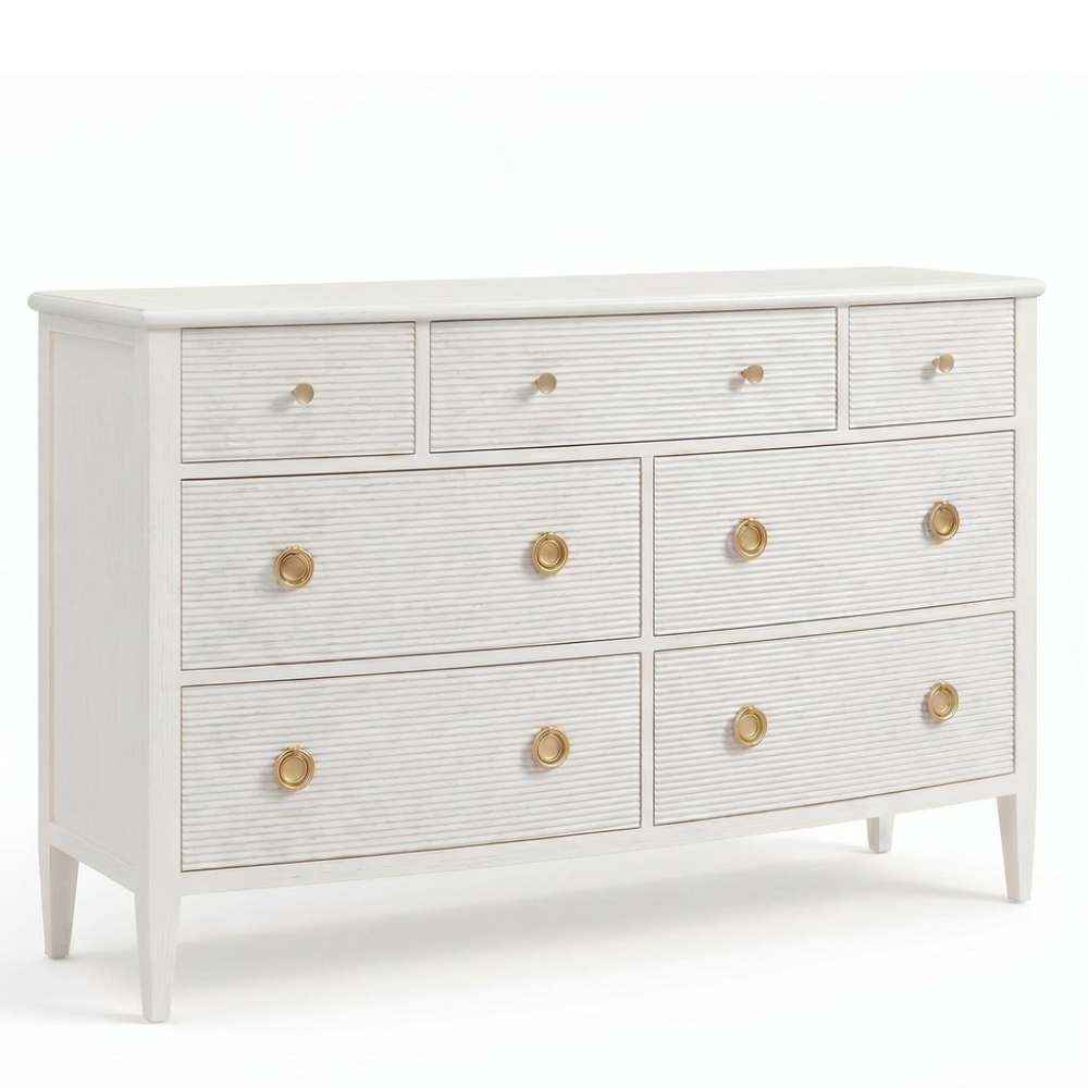 Maison Laurent Reeded 7-Drawer Chest