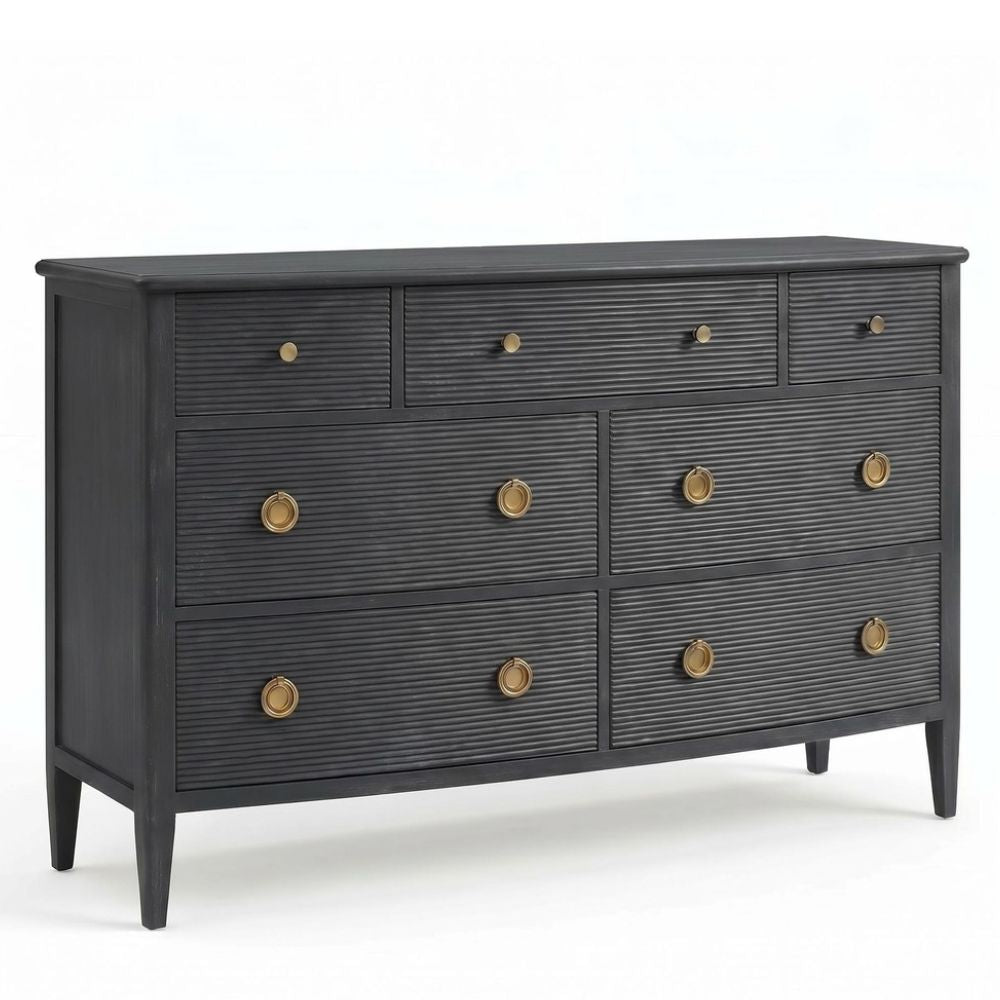 Maison Laurent Reeded 7-Drawer Chest
