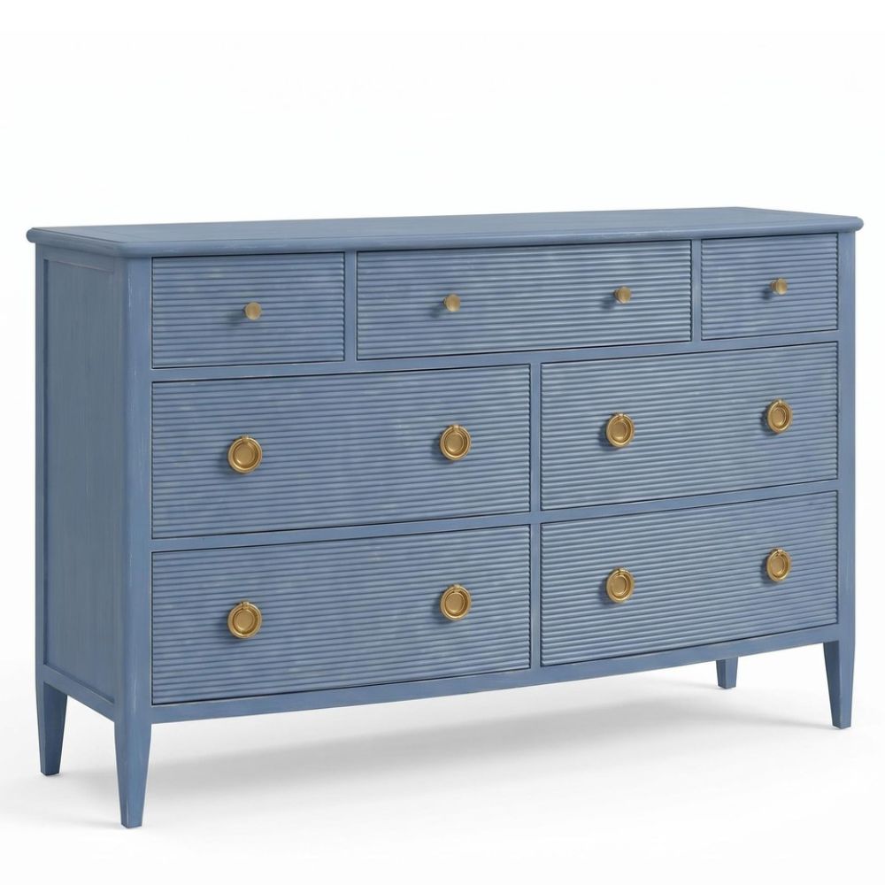 Maison Laurent Reeded 7-Drawer Chest