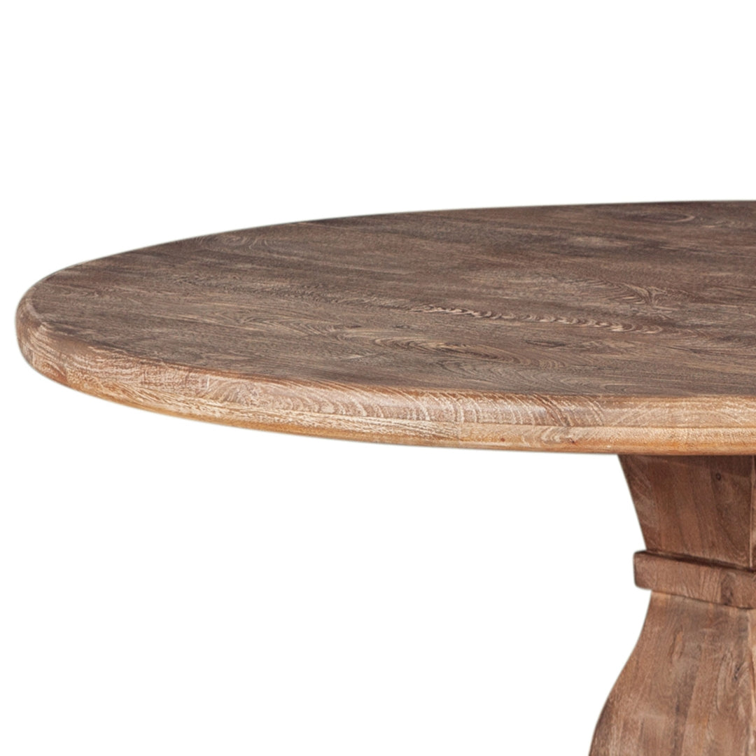 Rustic French Pedestal Counter High Bistro Table