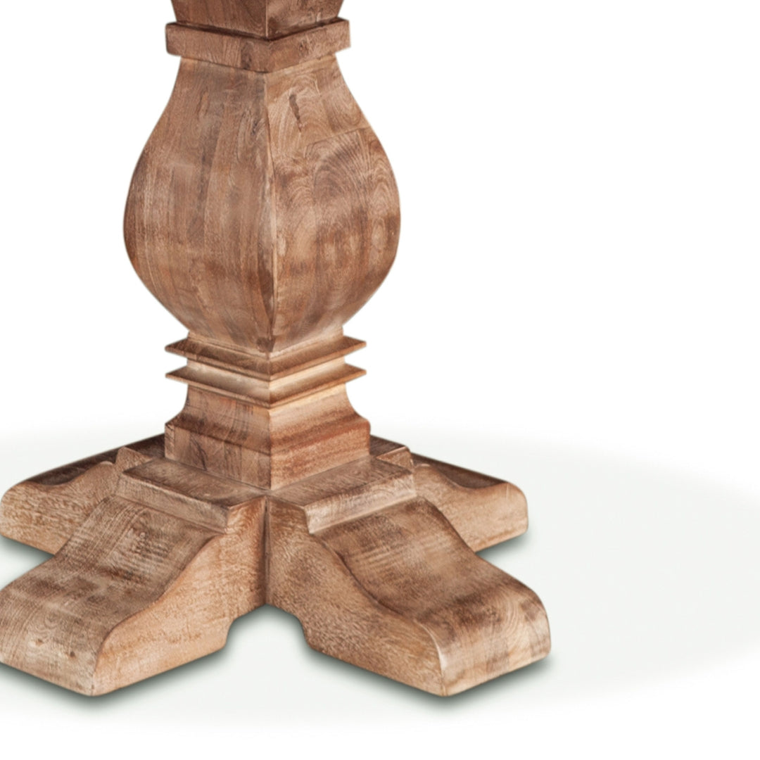 Rustic French Pedestal Counter High Bistro Table