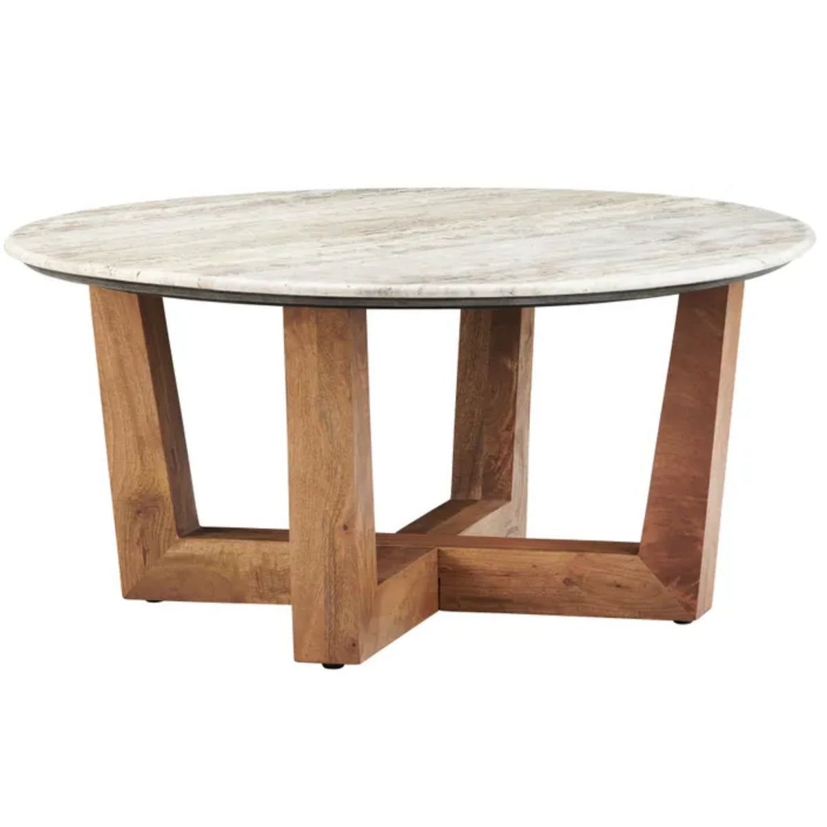 Marble Top Geometric Coffee Table