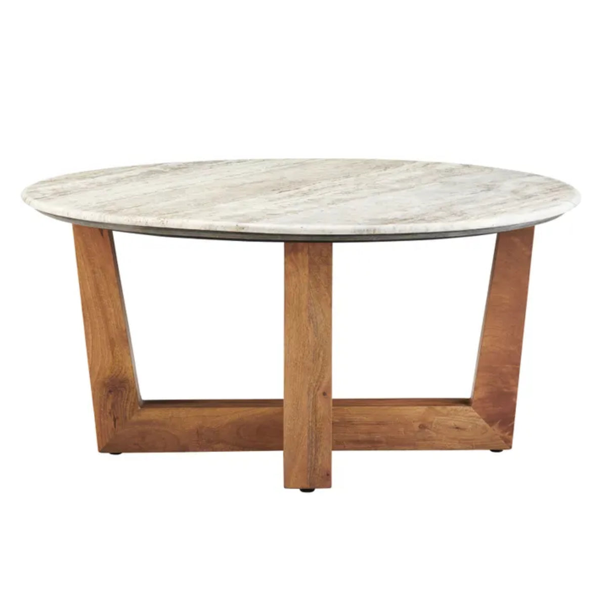 Marble Top Geometric Coffee Table