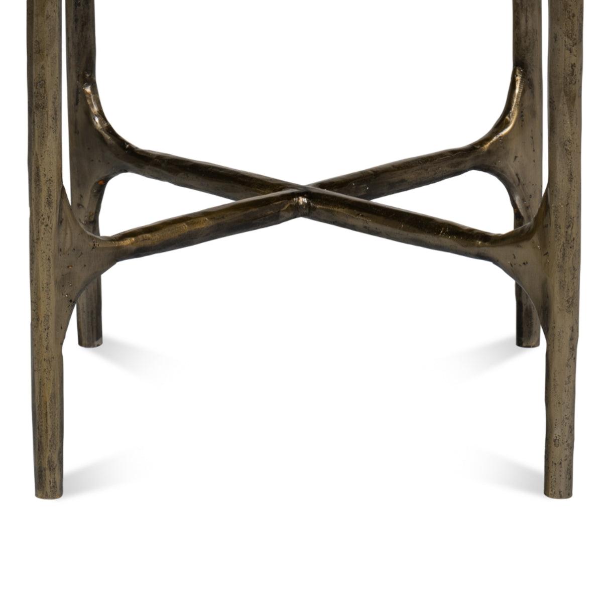 Martini White Marble Accent Table