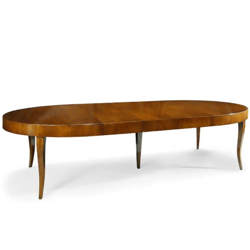 Luxe Oval Tapered Leg Extendable Dining Table