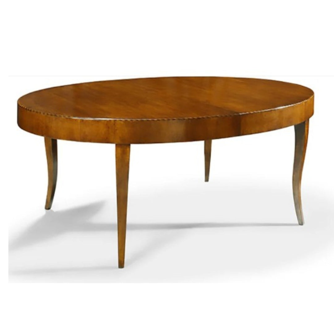 Luxe Oval Tapered Leg Extendable Dining Table