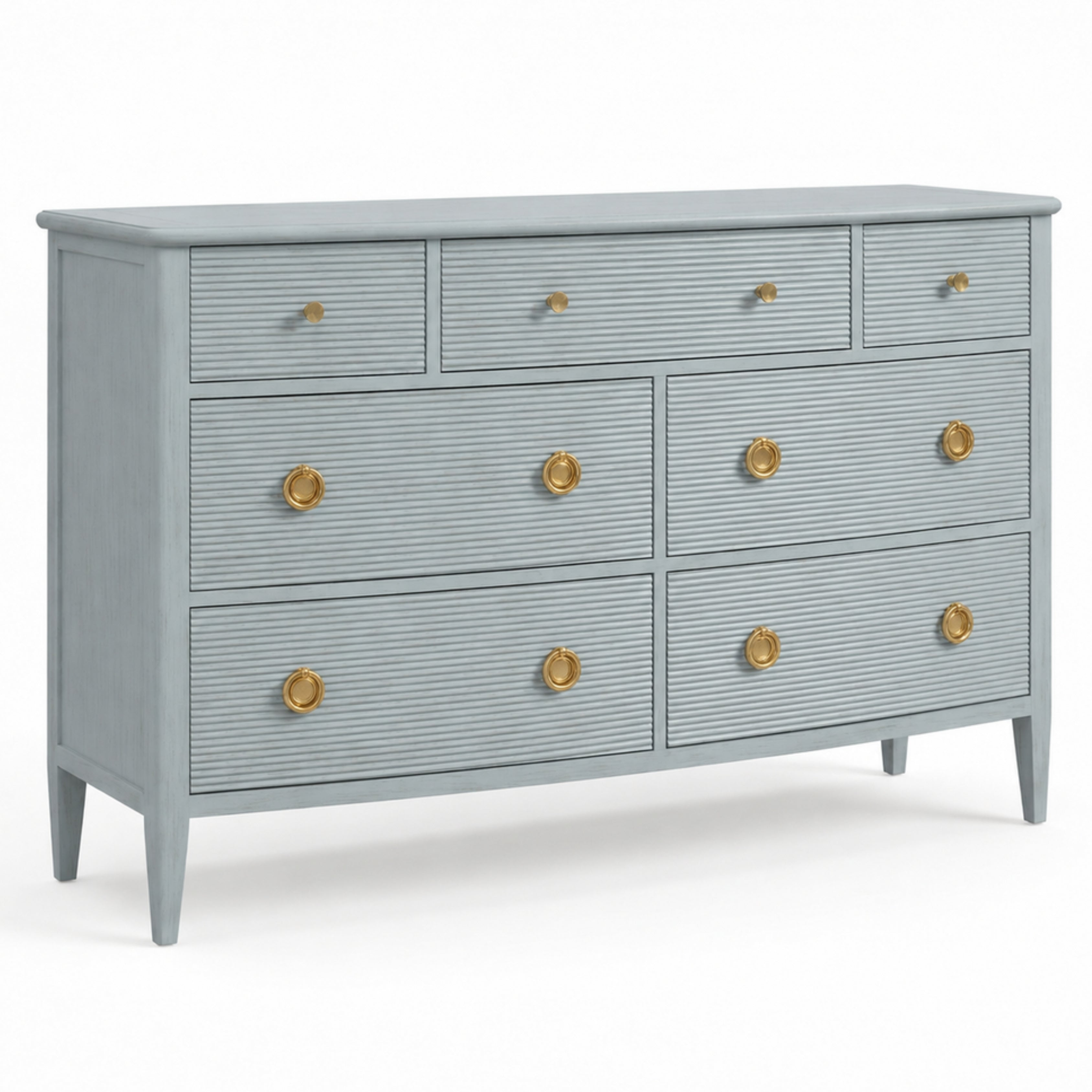 Maison Laurent Reeded 7-Drawer Chest