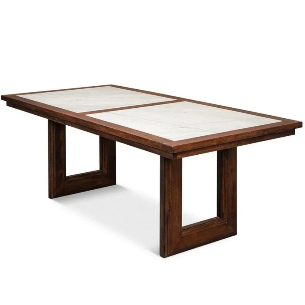 Modern Farm Marble Top Dining Table