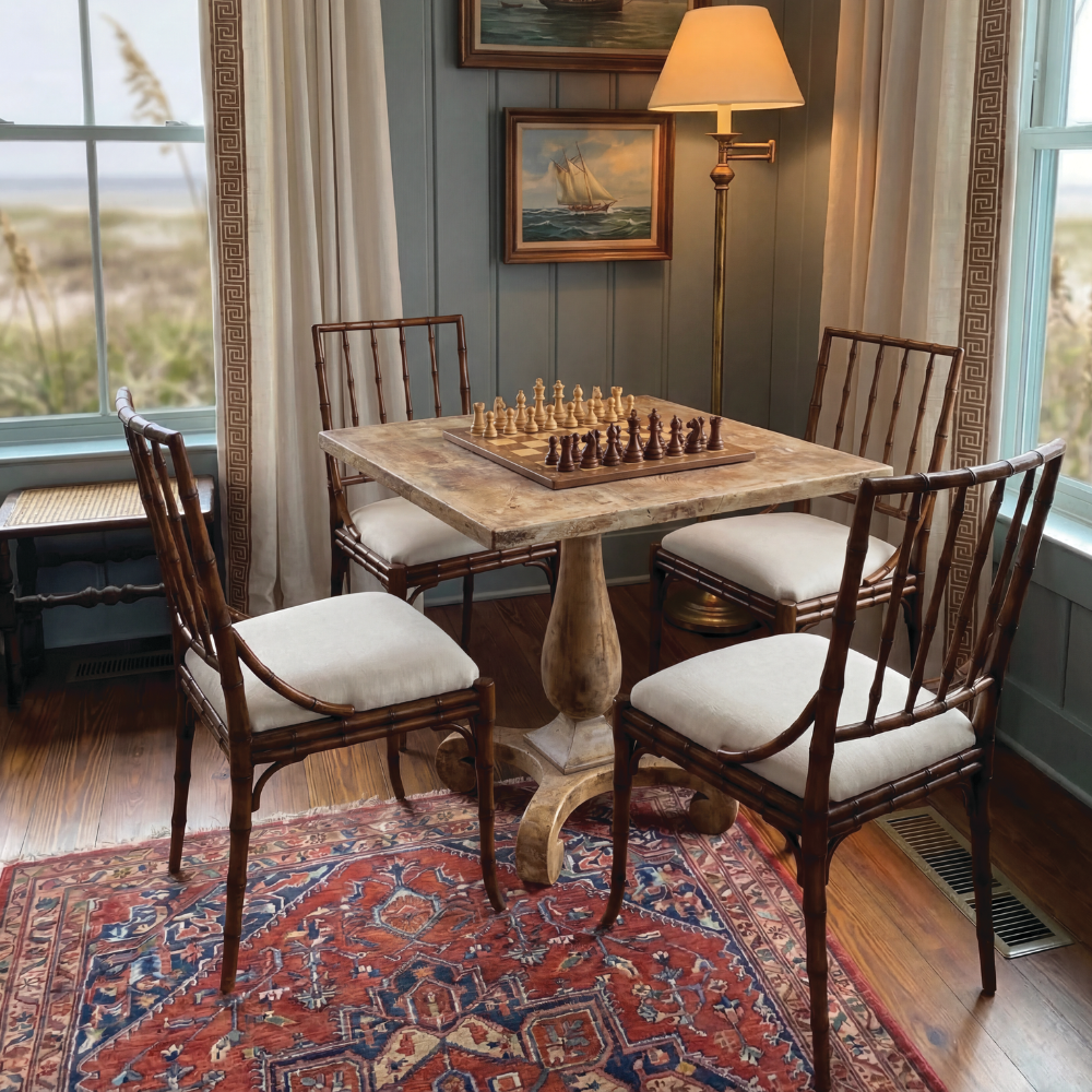Antique Beige Bistro Table