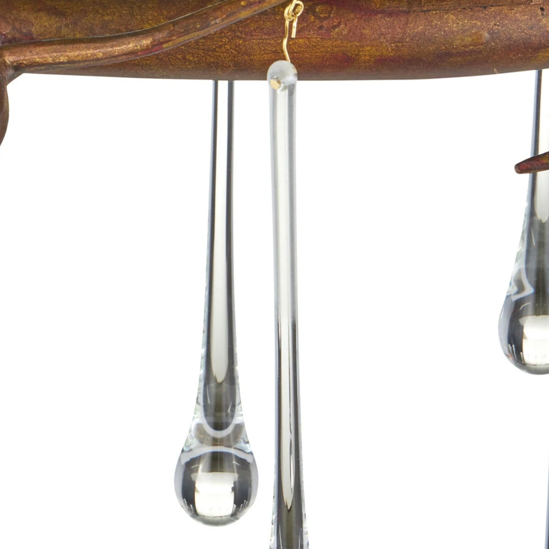 Morning Grove Crystal-Drop Chandelier