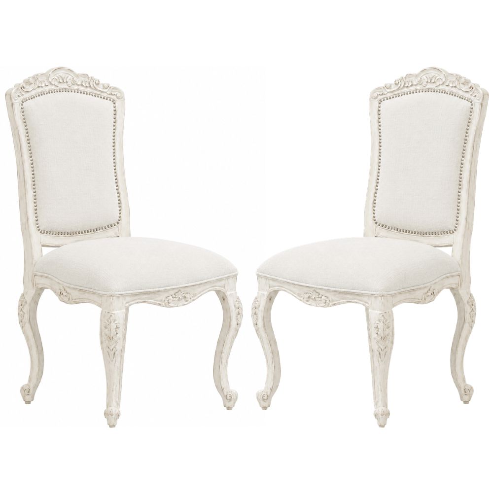French White Nantes Dining Chair