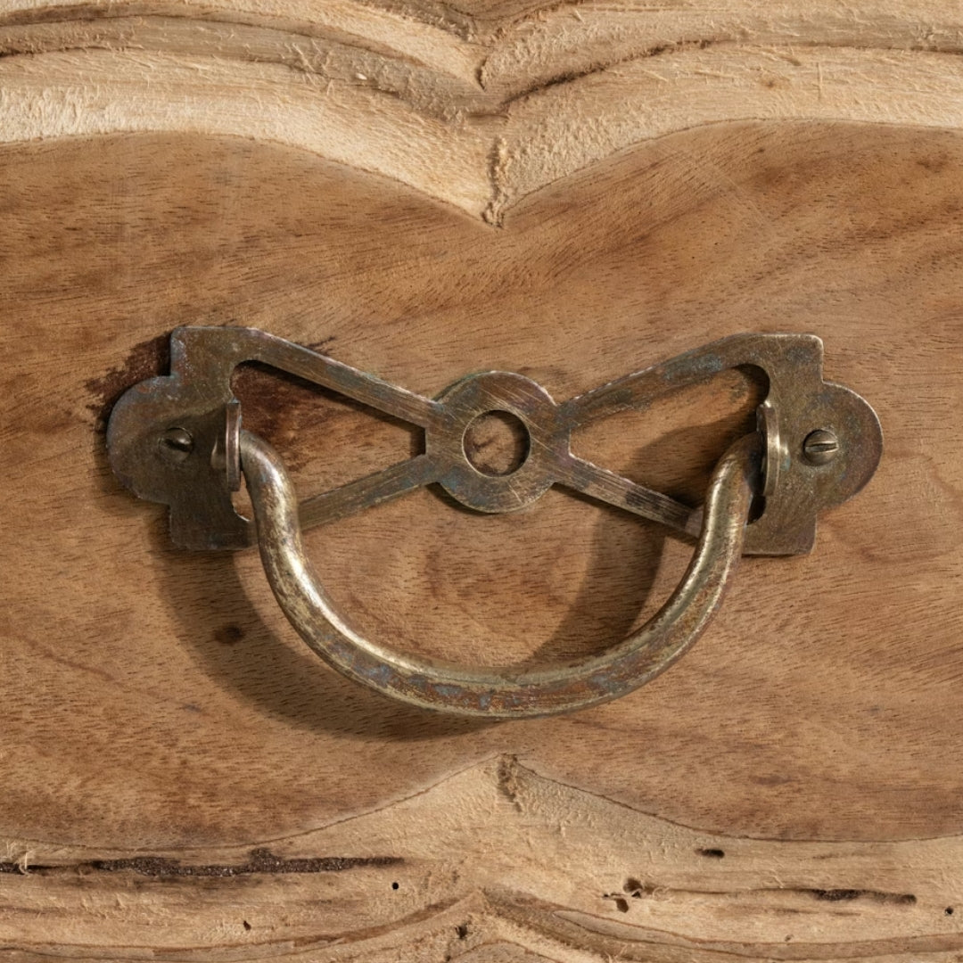 Natural Finish Louis XV Oak Chest, Circa 1860