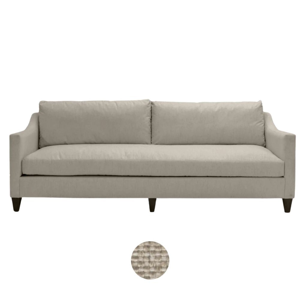 Madison White Upholstered Sofa