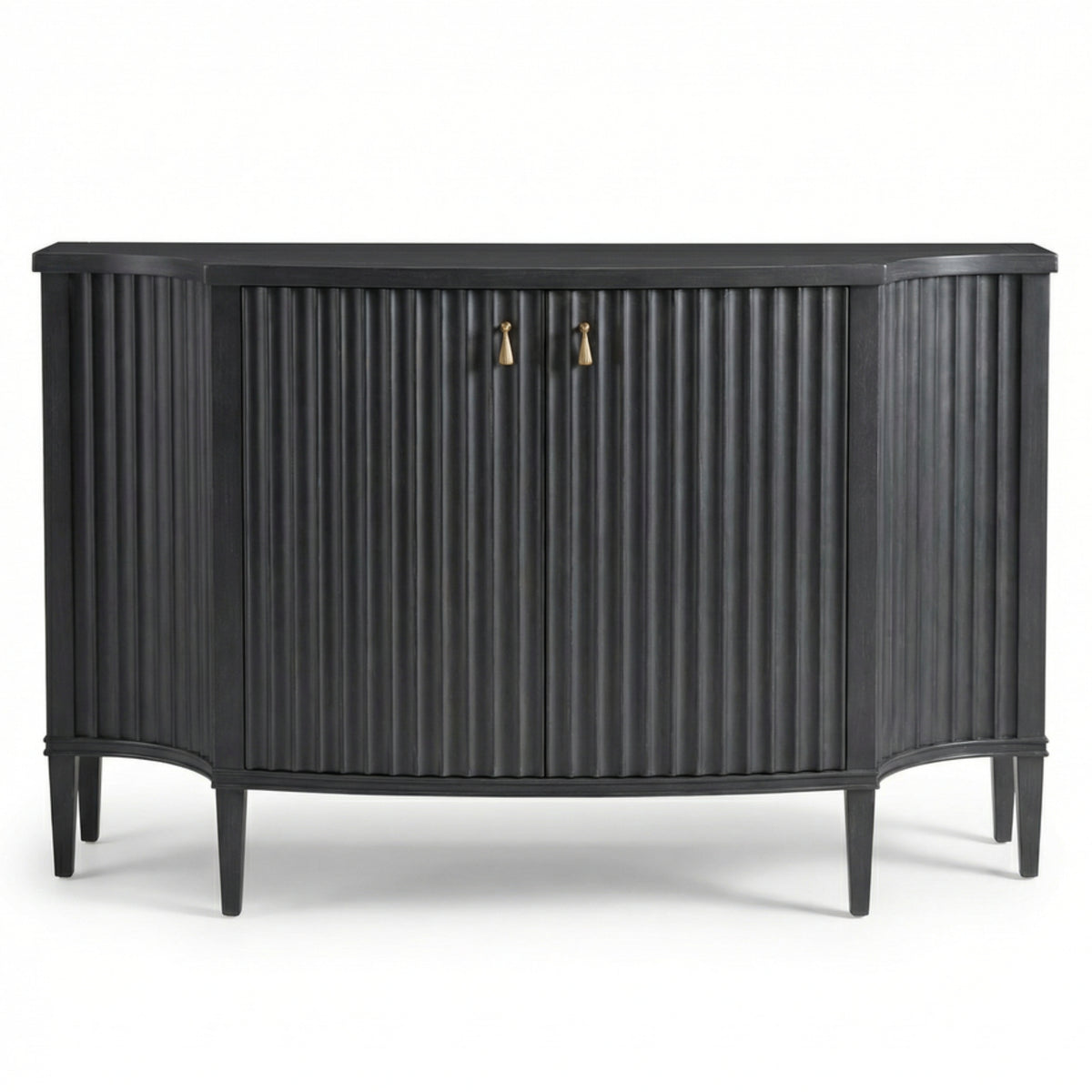 Noir Fluted Curved Sideboard