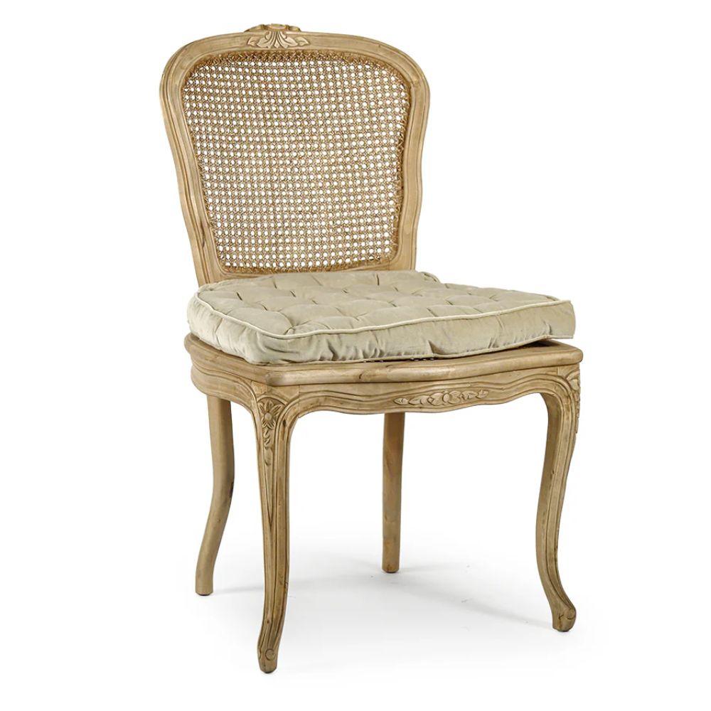 Oak Stained Lisette Cane Back Dining Chair