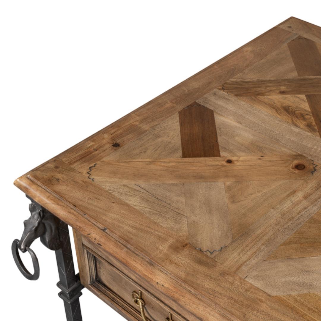 Rustic Iron Steed Wood and Iron Desk