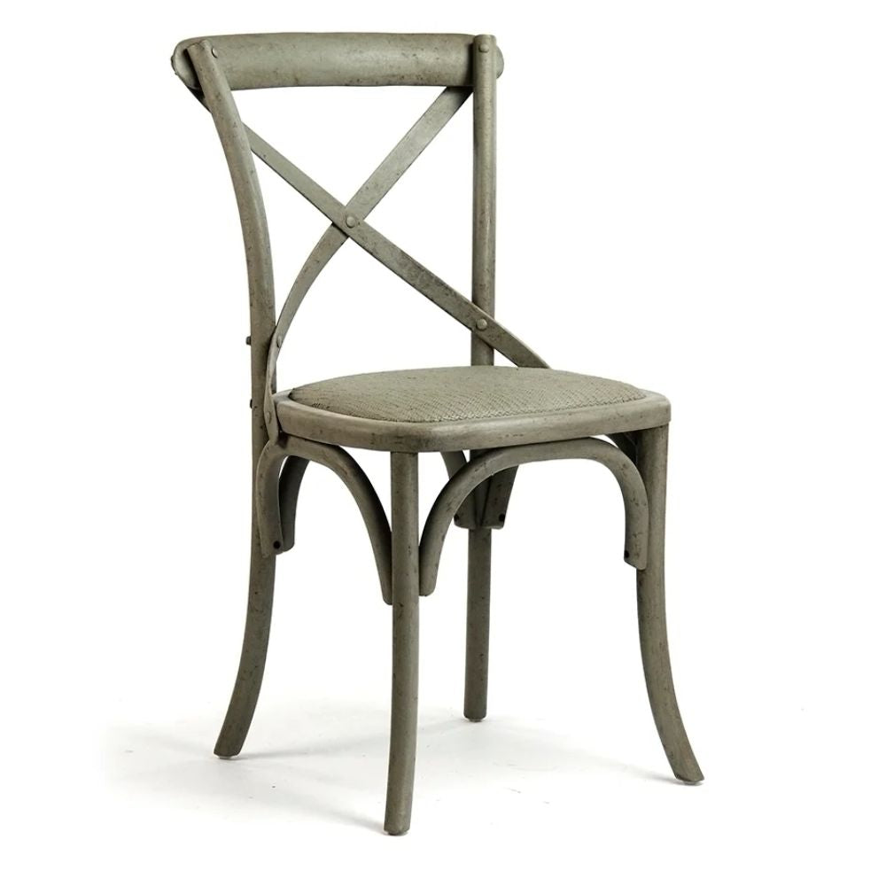 Olive Green Parisian Cafe Chairs - Set of 2