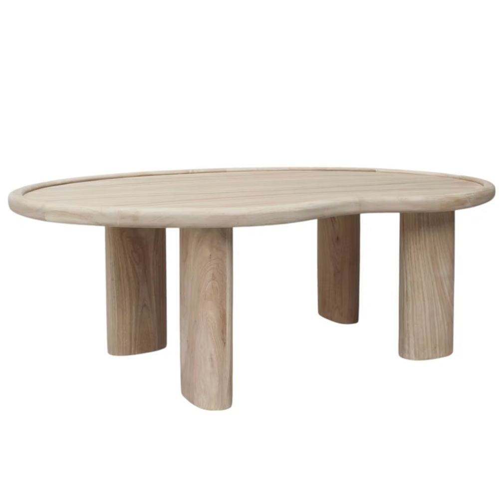 Modern Organic Kidney-Shaped Coffee Table