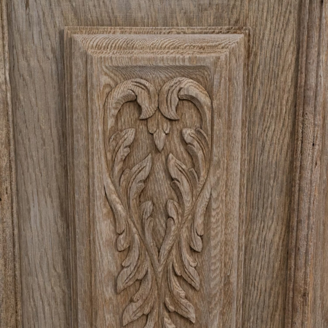 Ornate Carved Wood Side Cabinet, Circa 1900