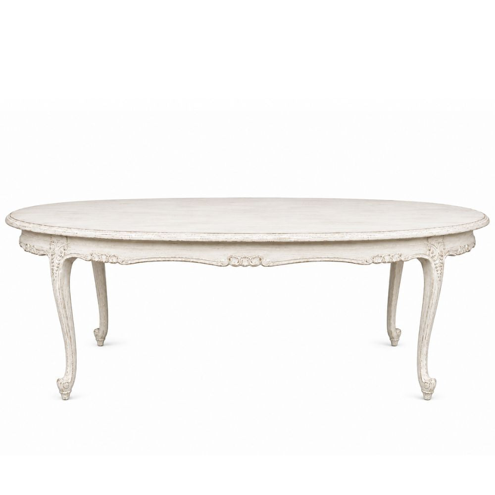 Lac White French Dejeuner Dining Table