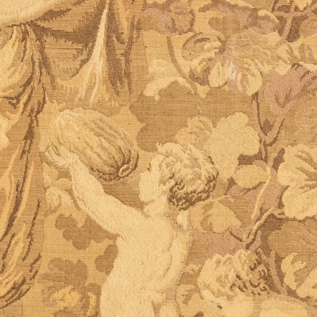 Belle Époque French Pastoral Tapestry Framed Art, Circa 1900