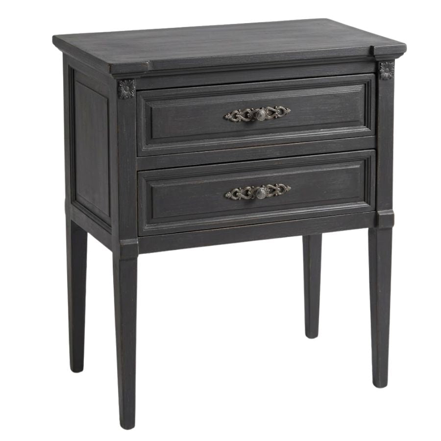 Petite White French Country Side Chest