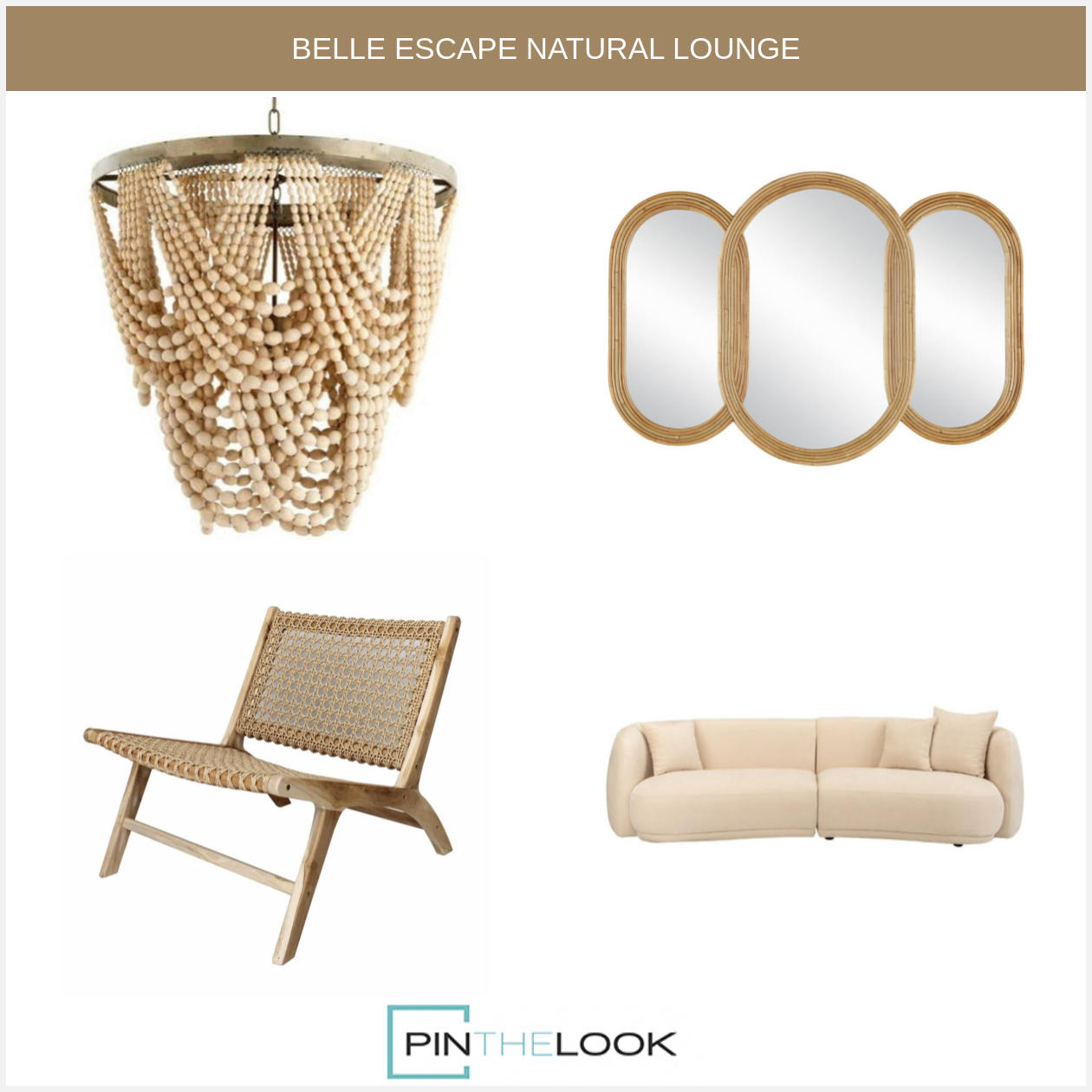 Terra Natural Cane Sling Chair - Indoor and Outdoor