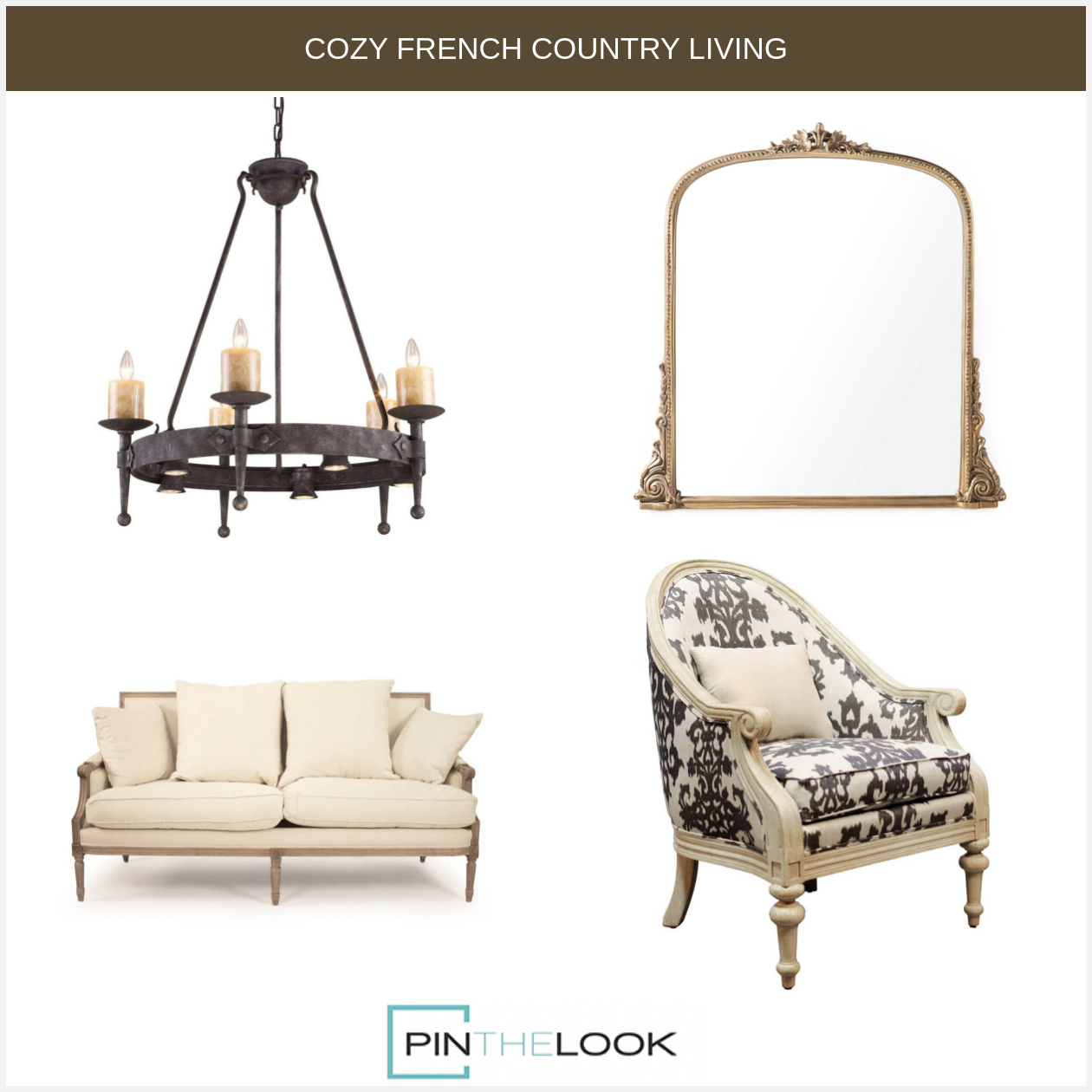 Jules Verne Golden Mantel Mirror